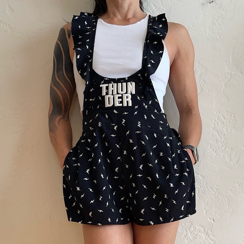 onespo Thunder Suspender Shorts Overalls - XS / 0